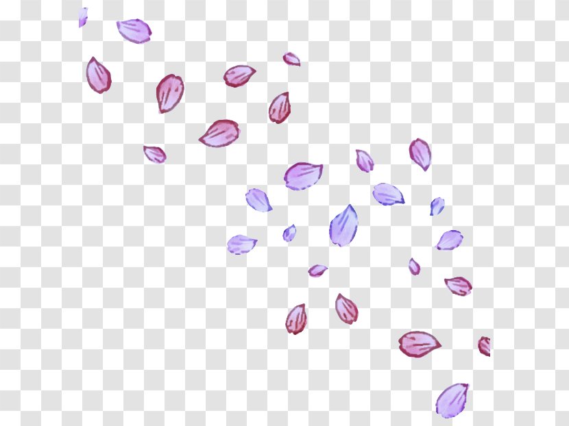 Lavender - Petal Heart Transparent PNG