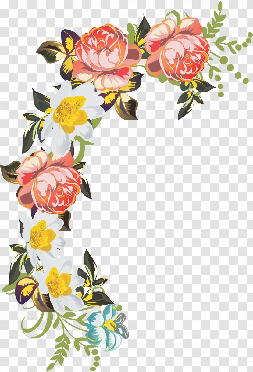 Flower Ornament Floral Design Clip Art - Bouquet - Mural Transparent PNG