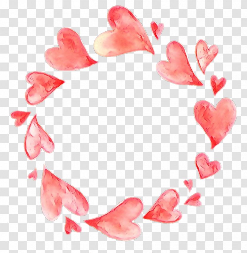 Heart Pink Love Petal Transparent PNG