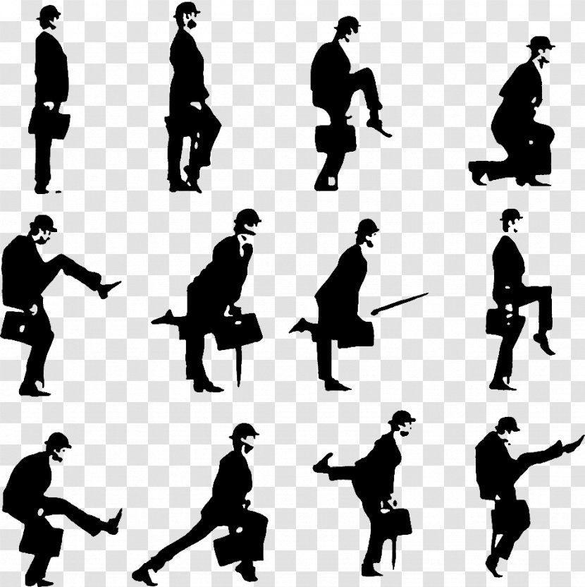 The Ministry Of Silly Walks Monty Python Humour Walking Dead Parrot Sketch - Television - Step Vector Transparent PNG