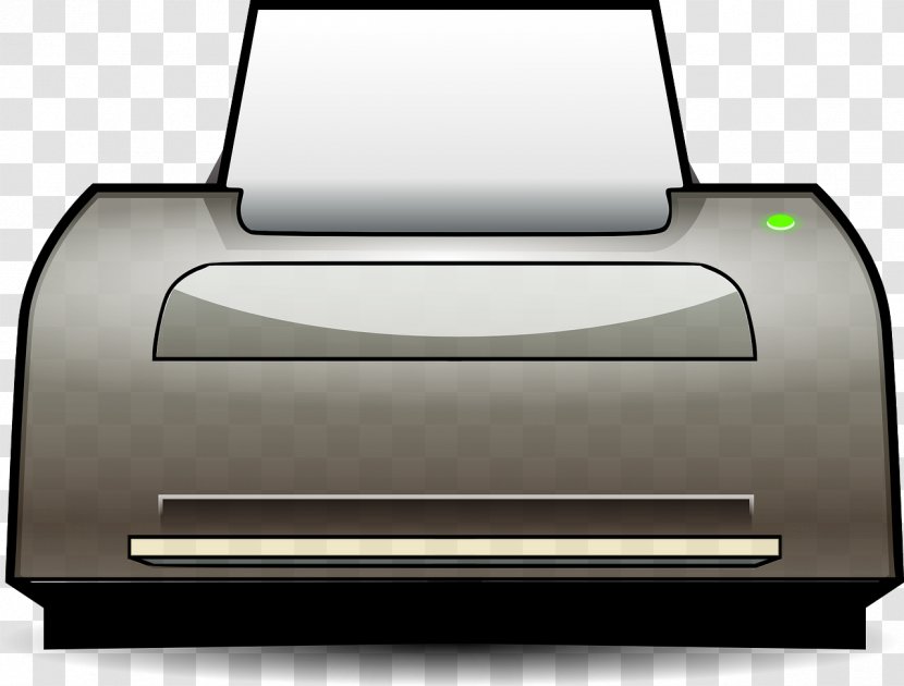 Paper Printer Printing Computer Clip Art - Peripheral - Gray Transparent PNG