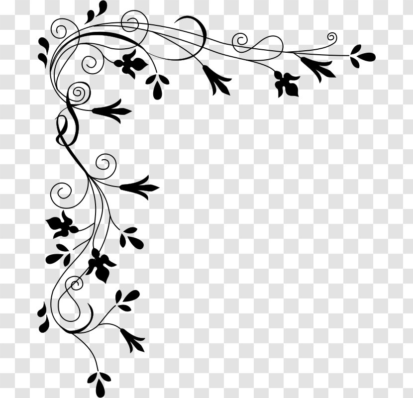 Flower White Floral Design Clip Art - Calligraphy Transparent PNG