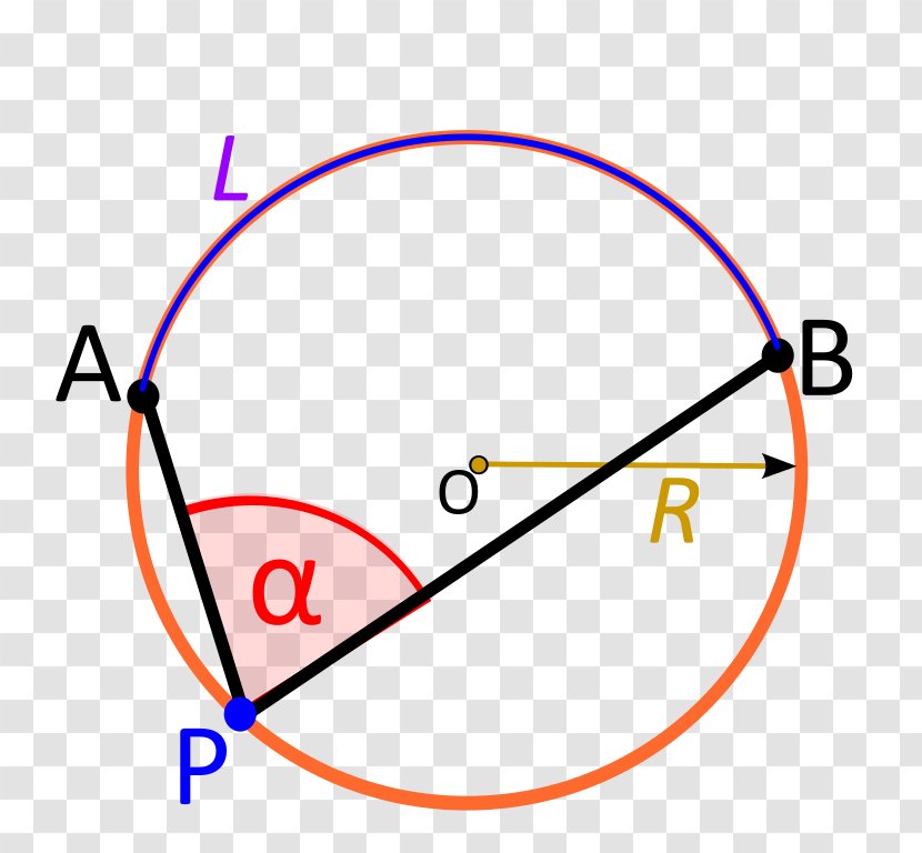 Inscribed Angle Point Geometry Degree Transparent PNG