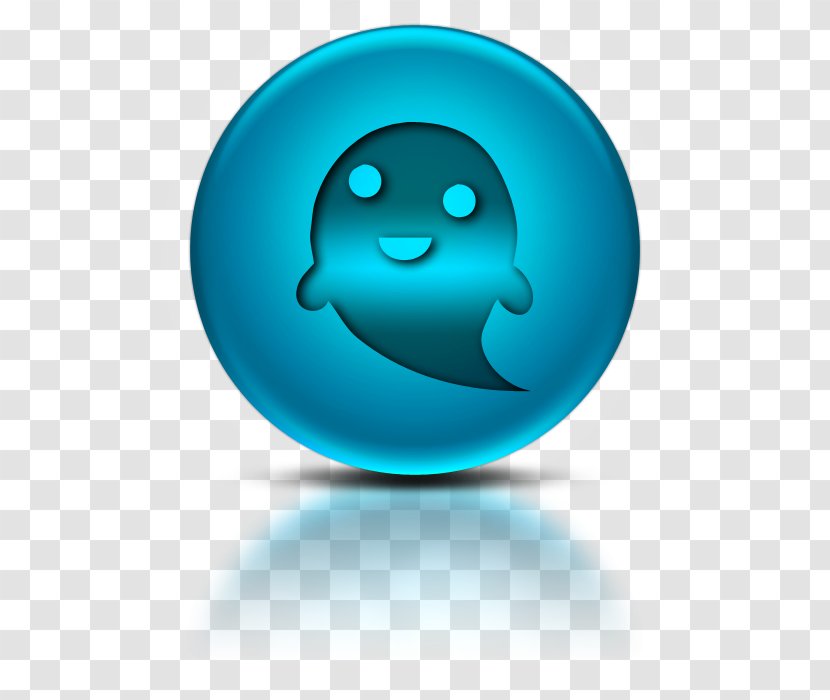 Ghost Symbol Desktop Wallpaper Orb - Aqua - Icon Drawing Transparent PNG