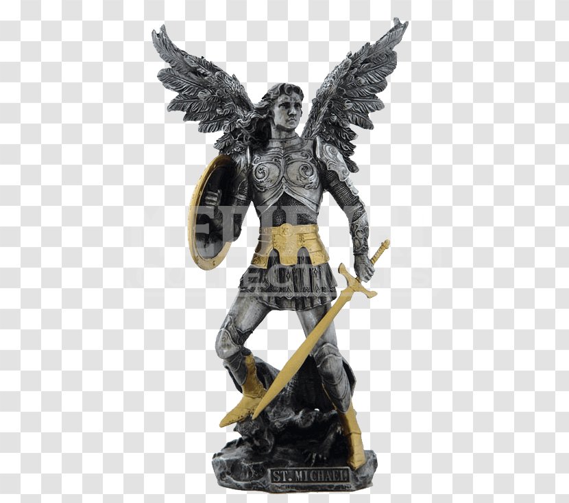 Michael Lucifer Statue Sculpture Archangel - Ramiel - Angel Transparent PNG