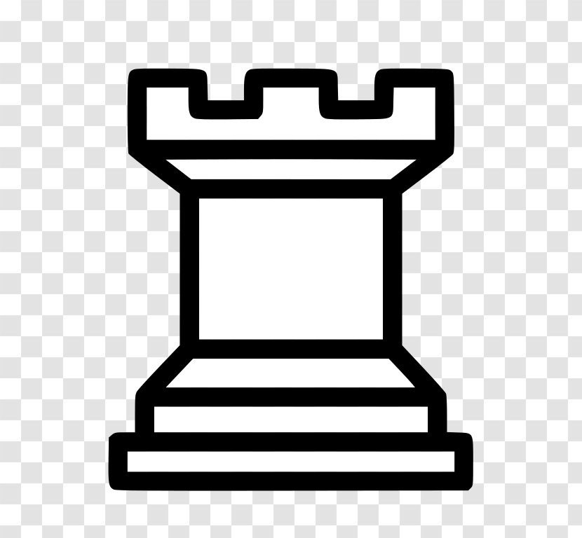 Chess Piece Rook Chessboard Pawn - King - White Tile Transparent PNG