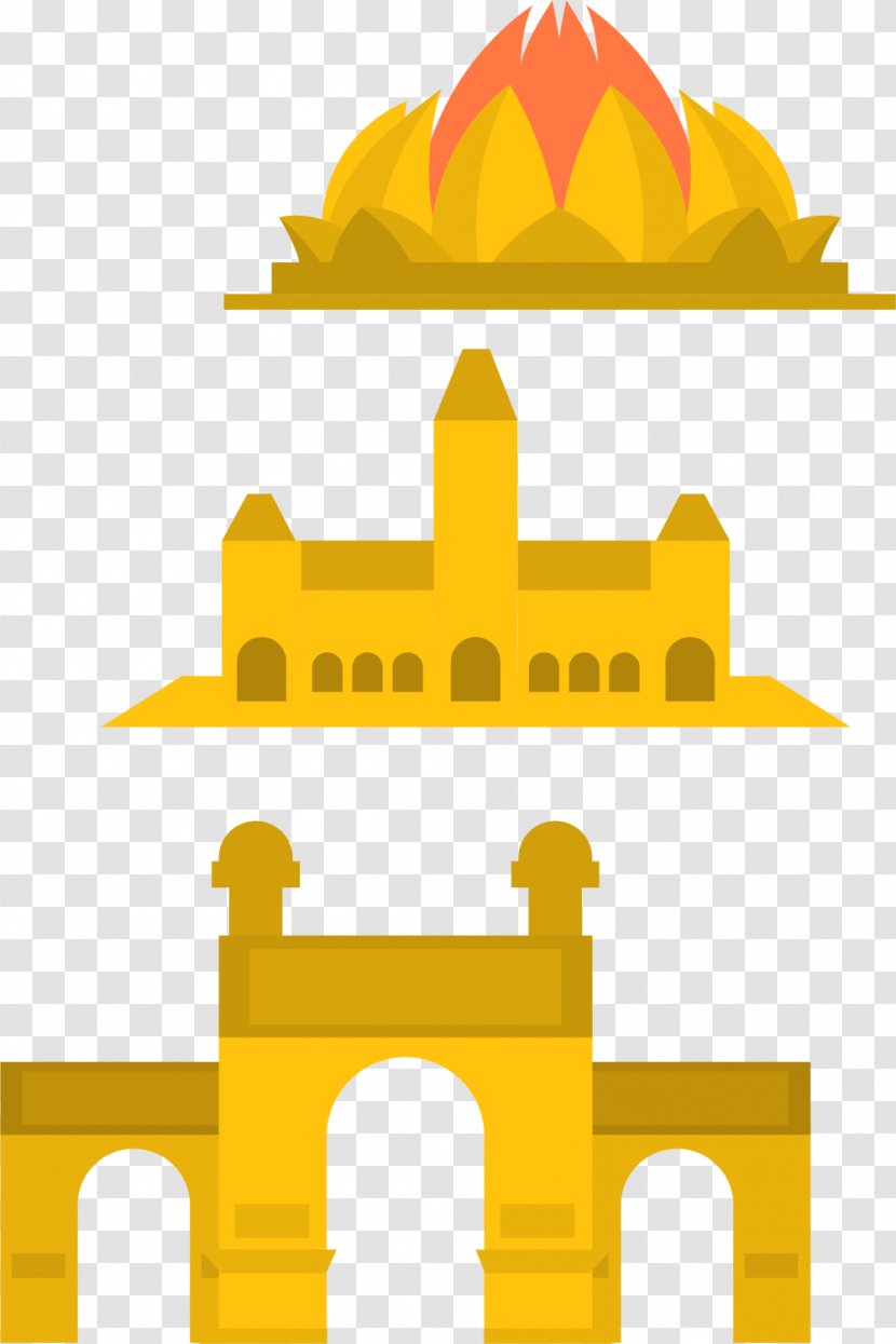 India Gate Gateway Of Manzar, Bushehr Clip Art - Landmark - Golden Palace Transparent PNG