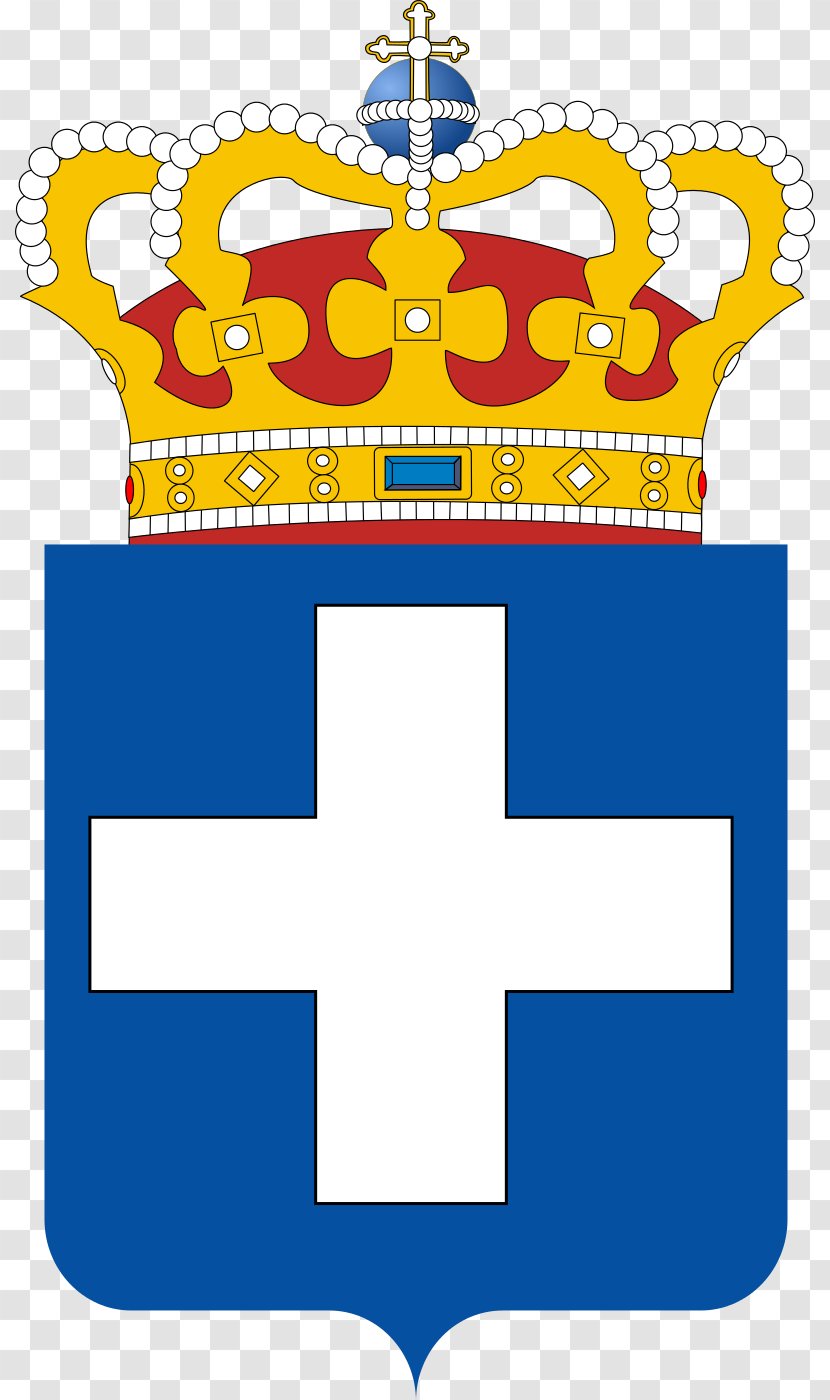 Kingdom Of Greece Coat Arms Flag - Royal Transparent PNG