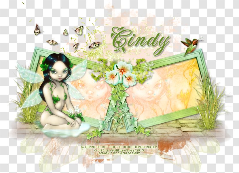Floral Design Fairy Green Desktop Wallpaper Transparent PNG