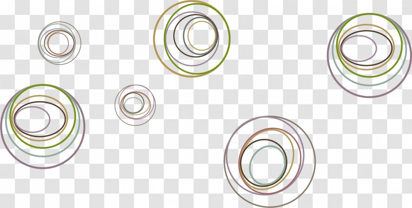 Circle Pattern - Jewellery - Vector Hand-painted Decorative Transparent PNG