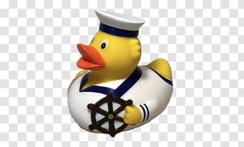 Rubber Duck Ship Sea Captain Sailor - Water Bird Transparent PNG