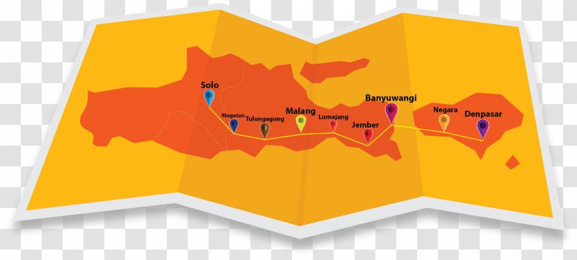 Bali Jember Regency Javanese People Google Maps - Orange - Map Transparent PNG