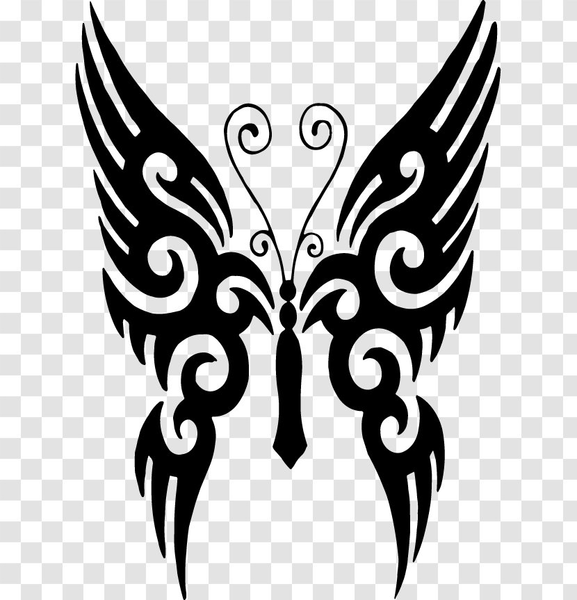 Butterfly Tattoo Clip Art - Beak Transparent PNG