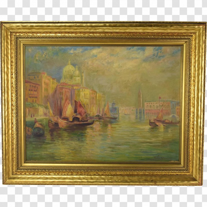 Santa Maria Della Salute Grand Canal Still Life Oil Painting - Venice Transparent PNG