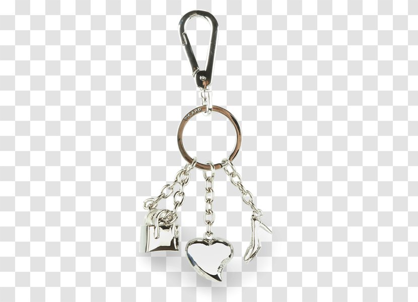 Locket Silver Key Chains Bracelet - Body Jewellery Transparent PNG