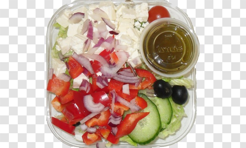 Greek Salad Vegetarian Cuisine Dressing Vegetable - Food Transparent PNG