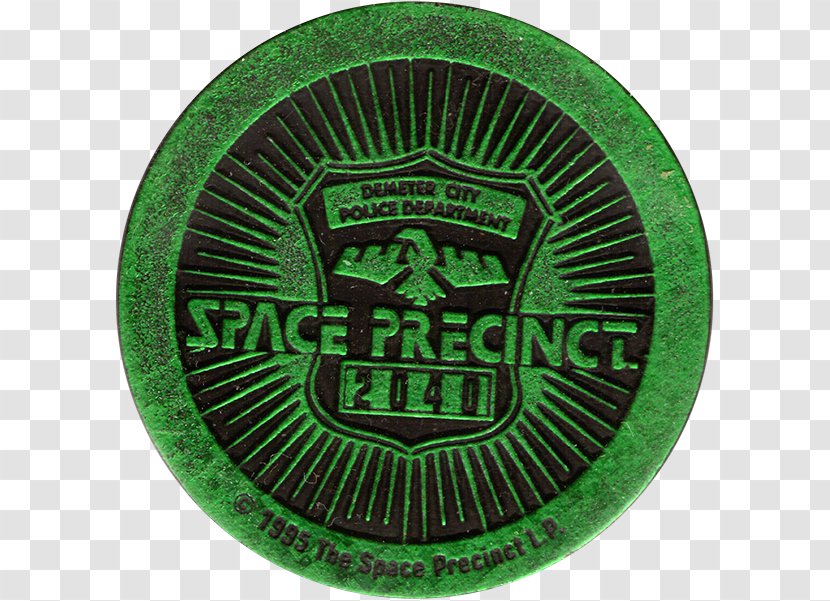 Milk Caps Emblem Badge Necklace Space Precinct - Green Transparent PNG