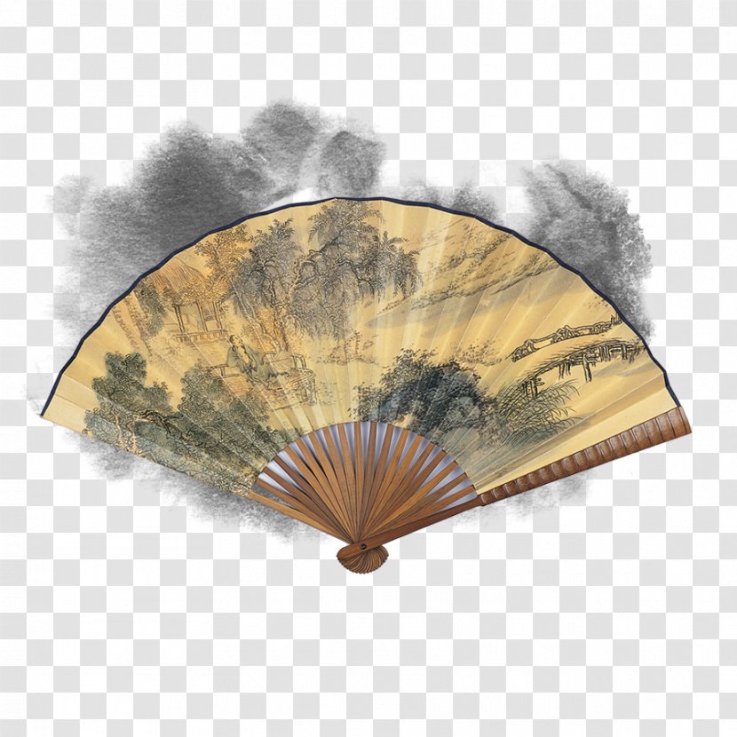 Budaya Tionghoa Chinoiserie - Decorative Fan - Chinese Style Antique Transparent PNG