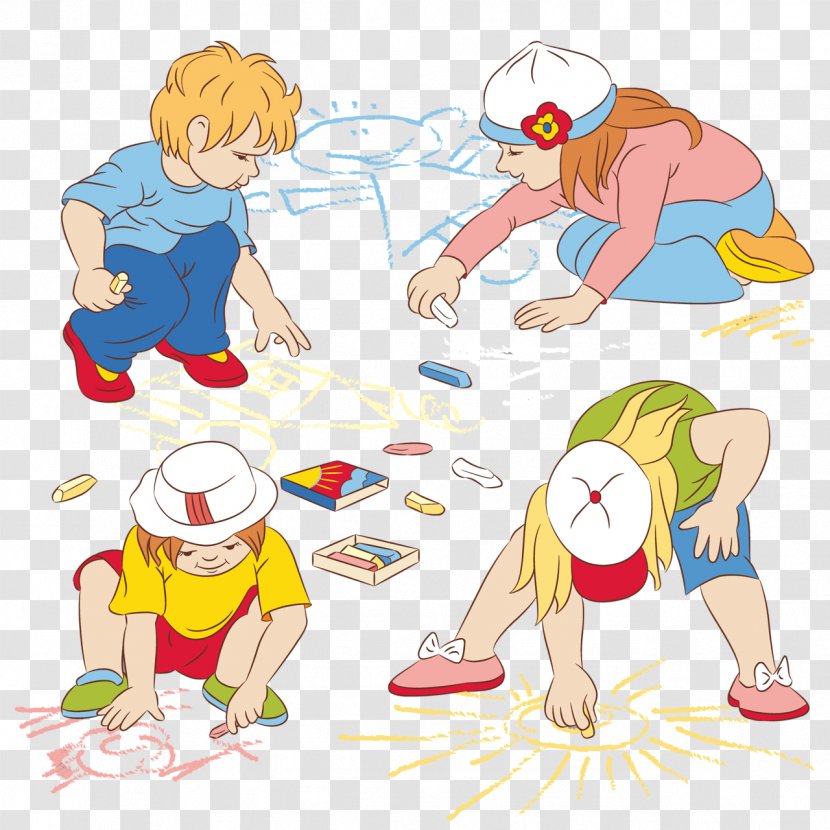 Child Cartoon Clip Art - Watercolor - Children Painting Transparent PNG