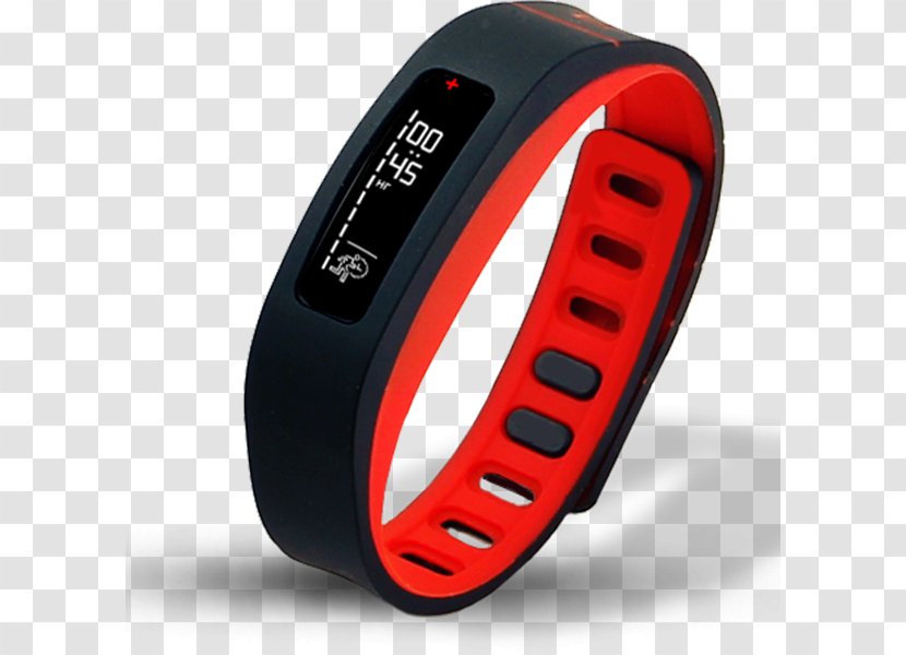 Activity Tracker Wristband Wearable Technology Physical Fitness GOQii - Red - Exercise Bands Transparent PNG