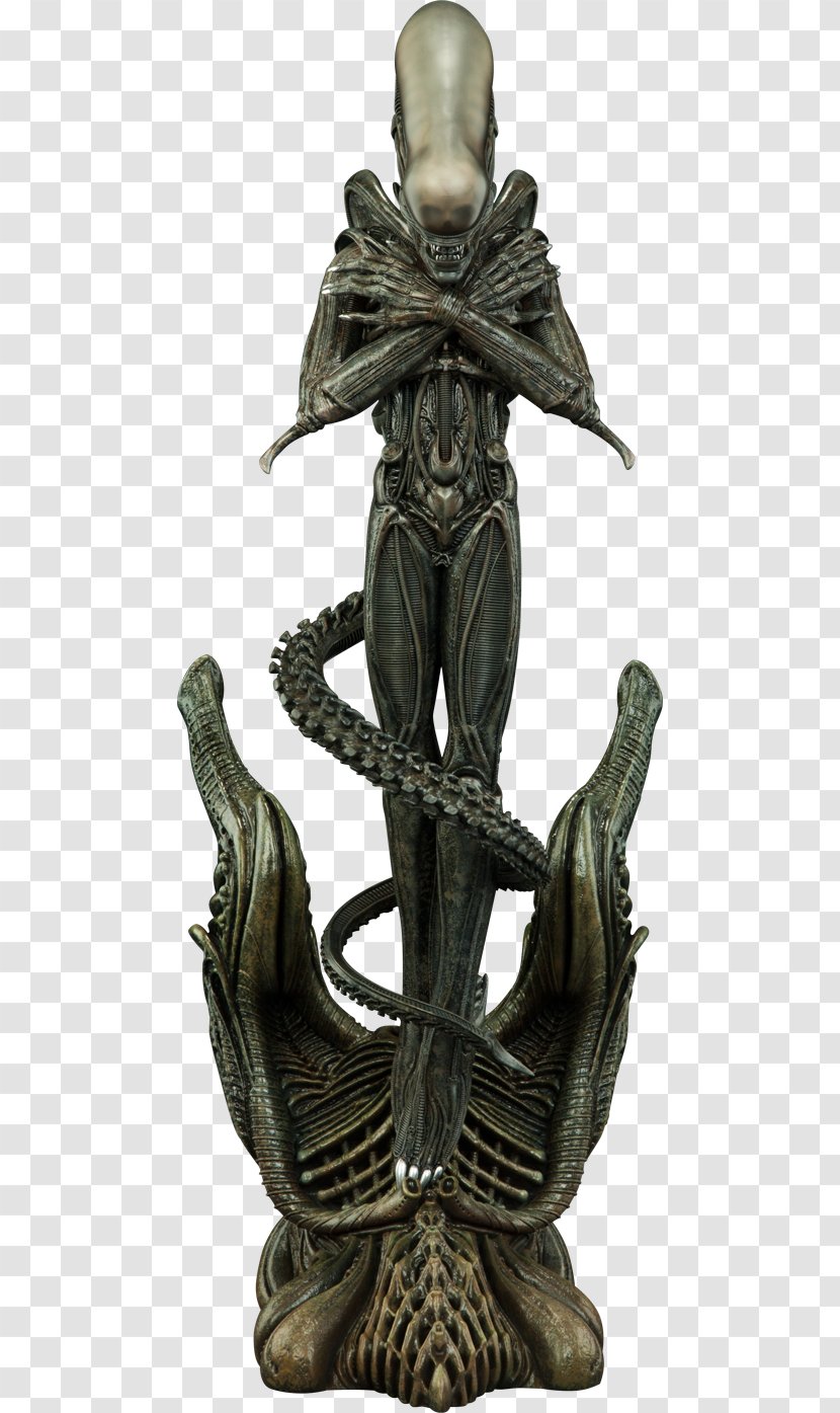 Alien Sideshow Collectibles Predator Statue Film - Figurine Transparent PNG