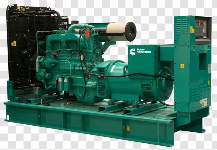 Diesel Generator Cummins Electric Power Station Engine-generator - Machine Tool - Energy Transparent PNG