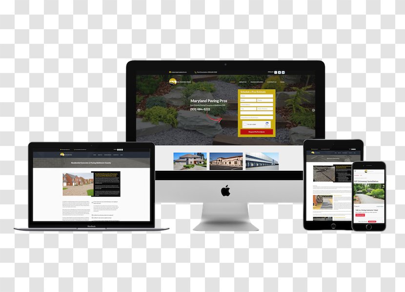 Responsive Web Design Digital Agency E-commerce - Page Transparent PNG