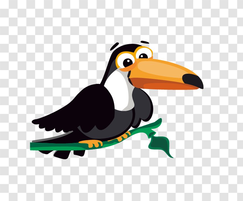 Toucan Bird Cartoon Clip Art - Duck - Crow Transparent PNG
