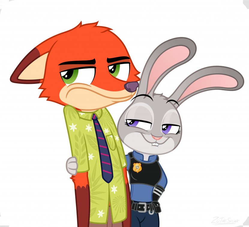 Nick Wilde Lt. Judy Hopps Image Vector Graphics Clip Art - Easter Bunny - Rabbit Transparent PNG