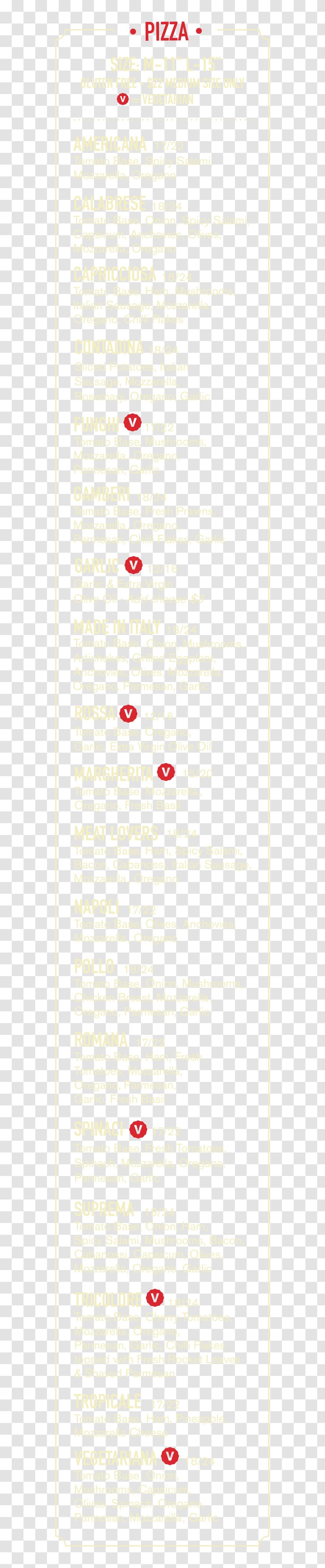 Paper Line Point Font - Area - Italian Menu Transparent PNG