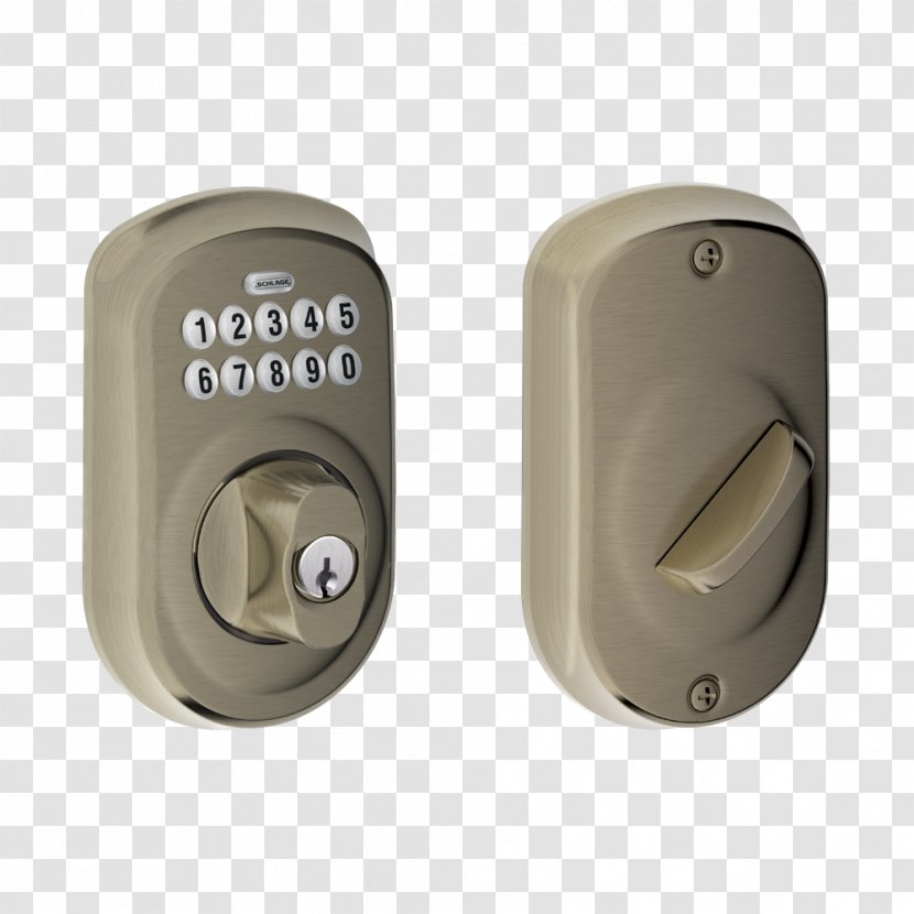 Dead Bolt Schlage Lock Door Handle Keypad - Remote Keyless System Transparent PNG