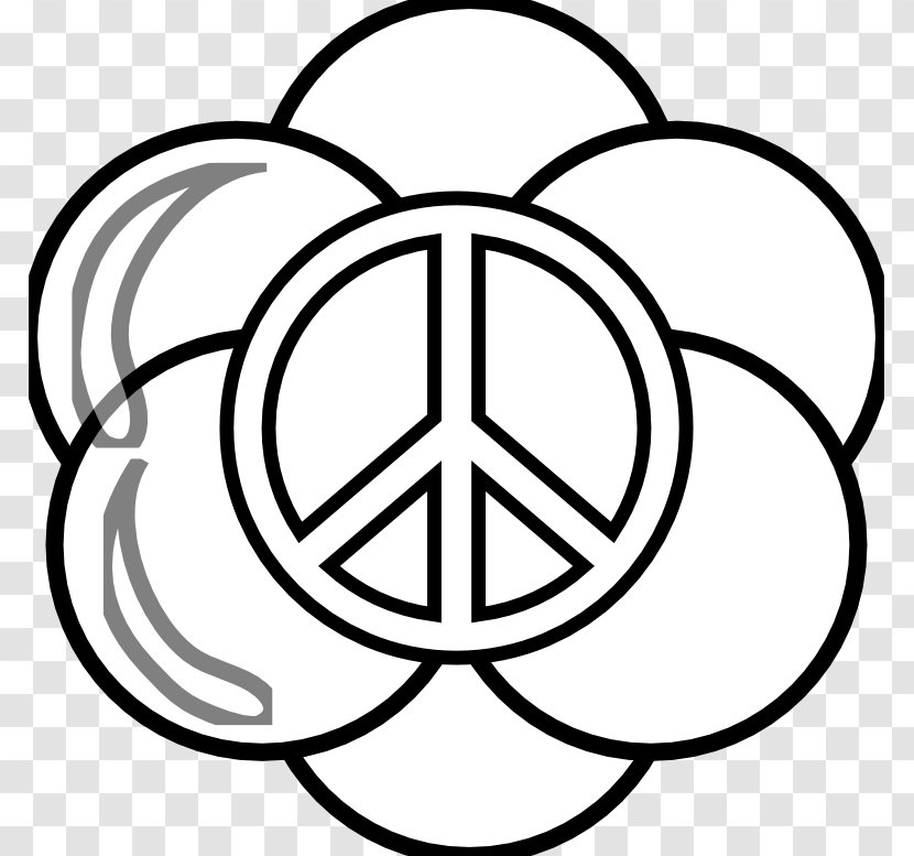 Peace Symbols Coloring Book Clip Art - Area - Line Transparent PNG