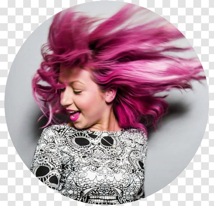 Brown Hair Coloring Pink M Long Transparent PNG