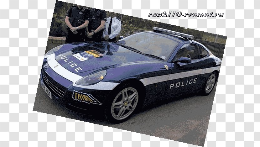 Personal Luxury Car Automotive Design Supercar Performance - Police - Ferrari 612 Scaglietti Transparent PNG