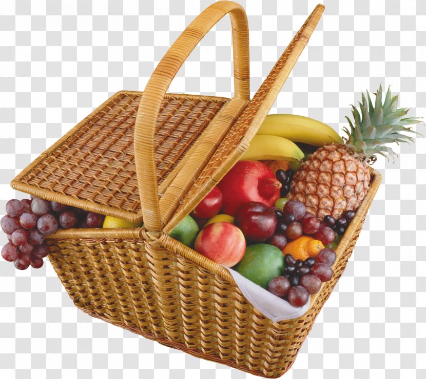 Basket Of Fruit Food Gift Baskets Clip Art - Picnic Transparent PNG