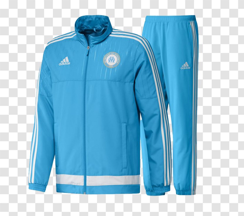 Olympique De Marseille Tracksuit 2015–16 Ligue 1 Adidas Jacket Transparent PNG