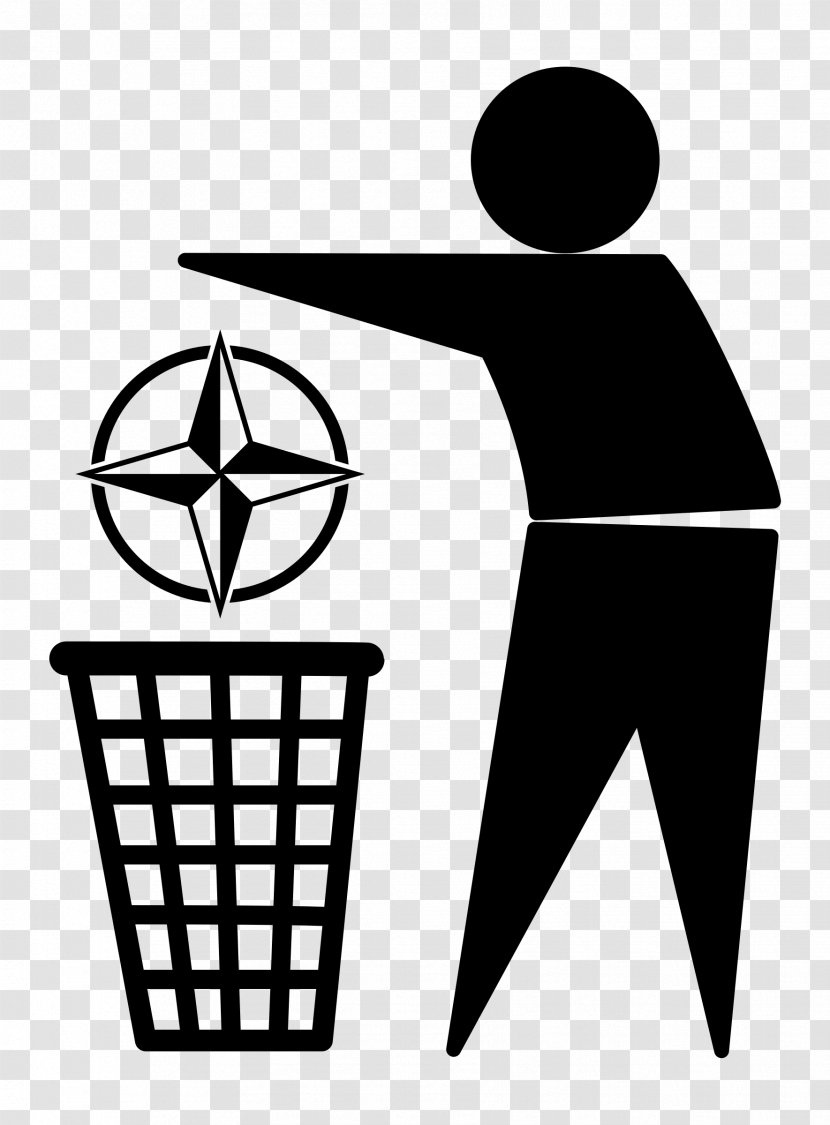 Tidy Man Rubbish Bins & Waste Paper Baskets Symbol Logo - Monochrome Transparent PNG