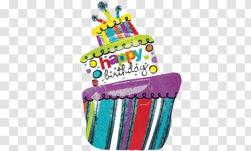 Birthday Cake Balloon Party Gift - Happy Transparent PNG