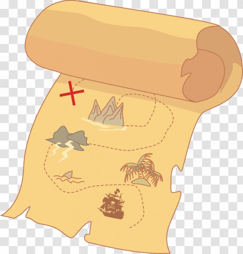 Treasure Map Drawing - Pirate Transparent PNG