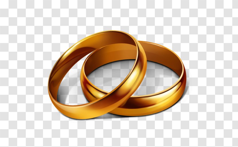 Wedding Ring Engagement Invitation Clip Art - Love - Golden Rings Image Transparent PNG