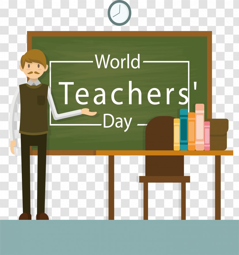 World Teachers Day Lesson - Class - In The New Term, Teacher Comes To Transparent PNG