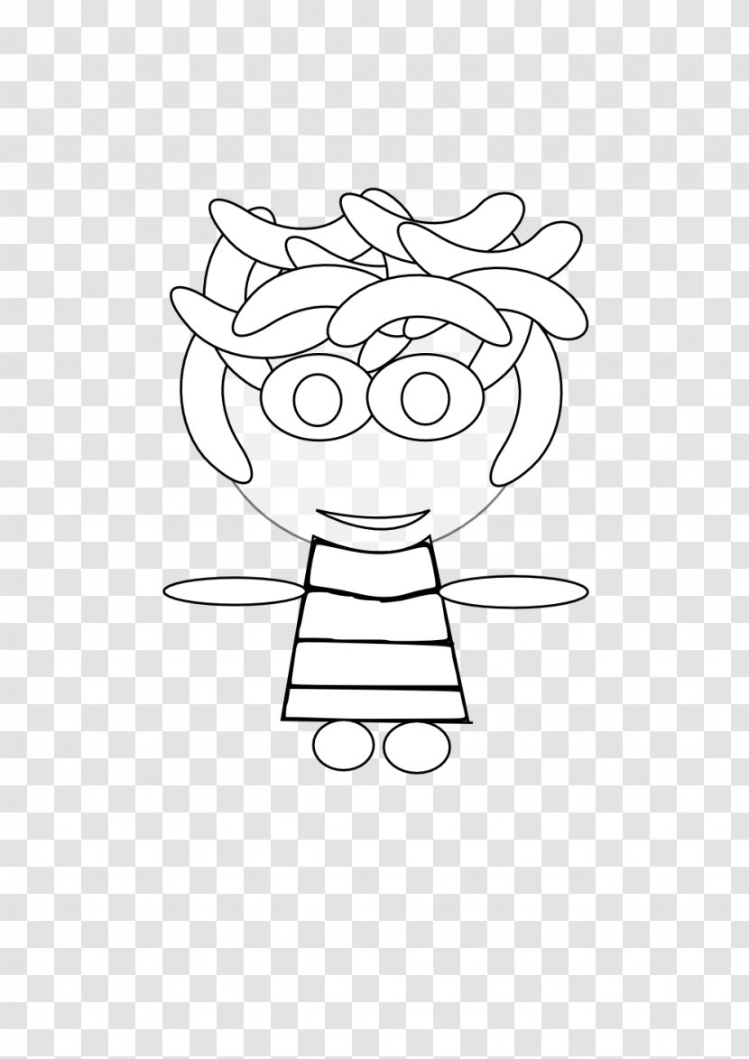 Drawing Line Art Cartoon Clip - Flower - Character Transparent PNG