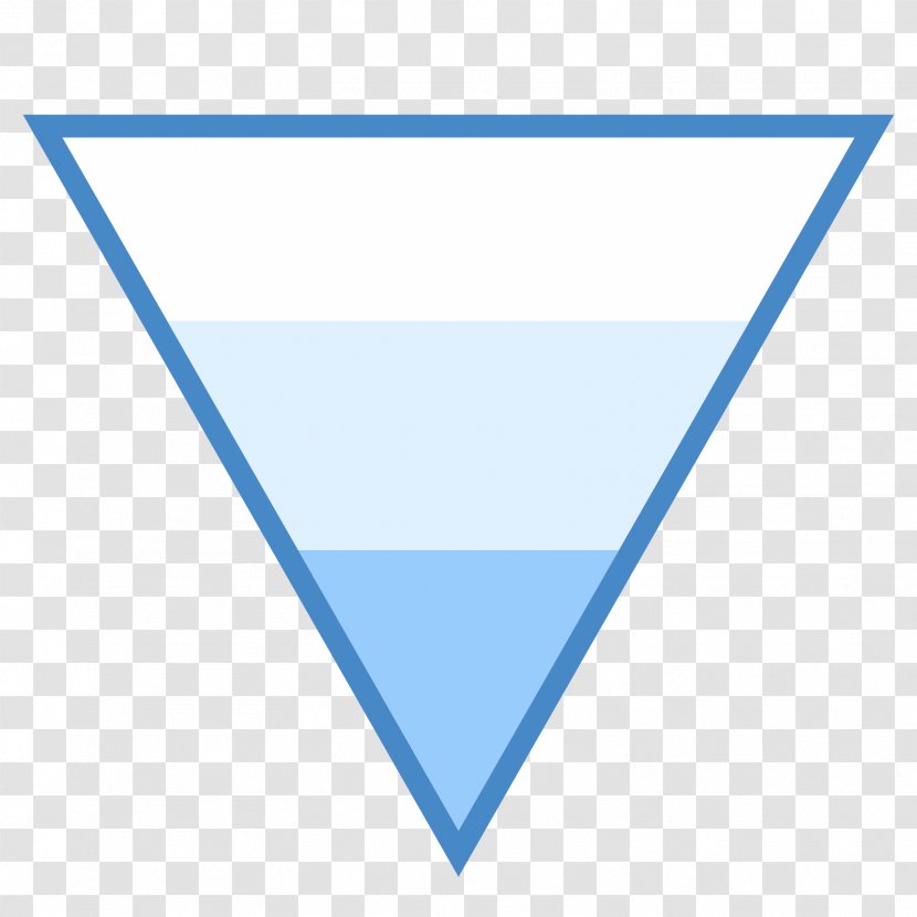 Line Triangle Point Font - Blue Transparent PNG