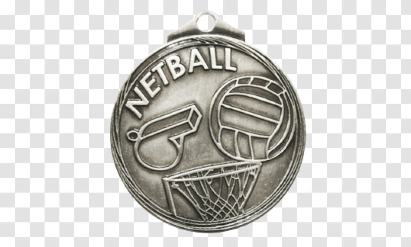 Medal Locket Charms & Pendants Silver Badge - Nickel - Netball Transparent PNG