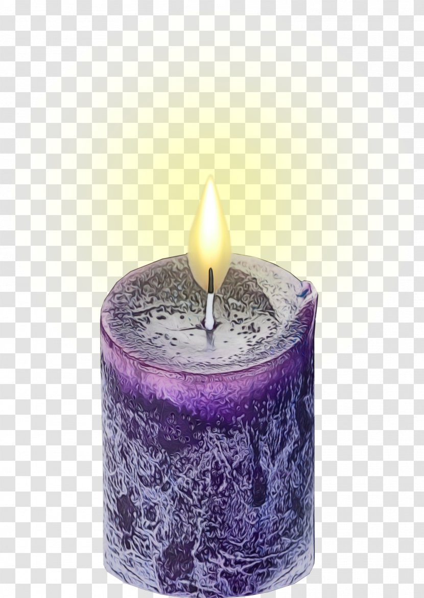 Candle Purple Lighting Violet Wax - Interior Design Flame Transparent PNG