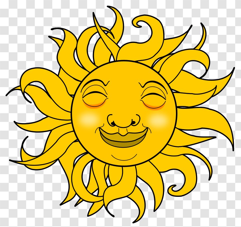 Smile Clip Art - Yellow - Cartton Sun Transparent PNG