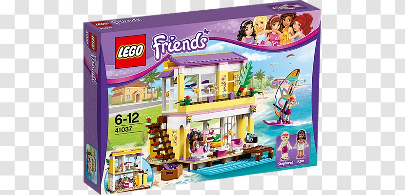 LEGO Friends 41037 Stephanie's Beach House Toy Amazon.com - Discounts And Allowances Transparent PNG