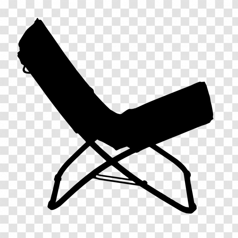 Folding Chair Texteline Garden Furniture - Blackandwhite - Outdoor Transparent PNG