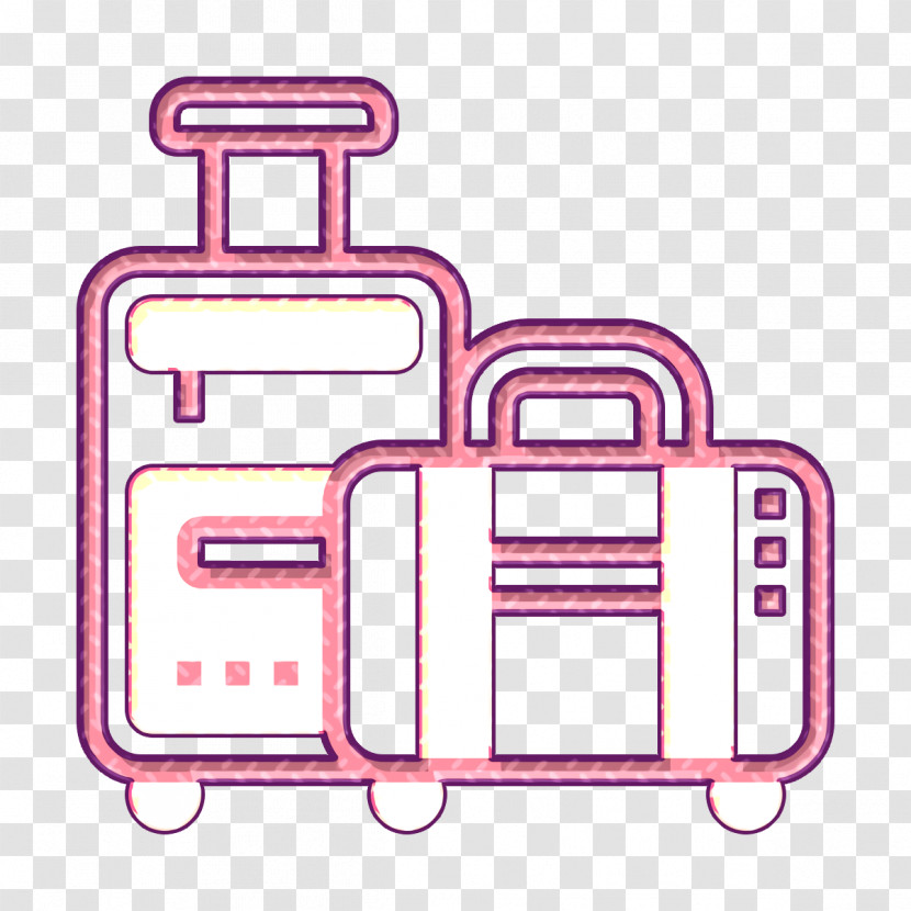 Hotel Services Icon Luggage Icon Travel Icon Transparent PNG