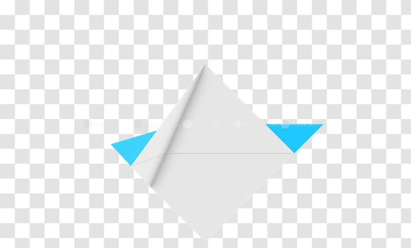 Triangle Product Design Brand - Blue - Fold Paperrplane Transparent PNG